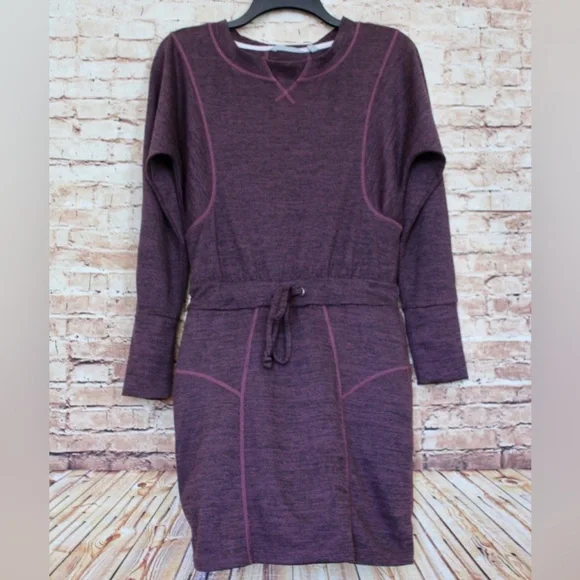 Athleta Plum Give It Your All Sweater Dress - Picture 1 of 7